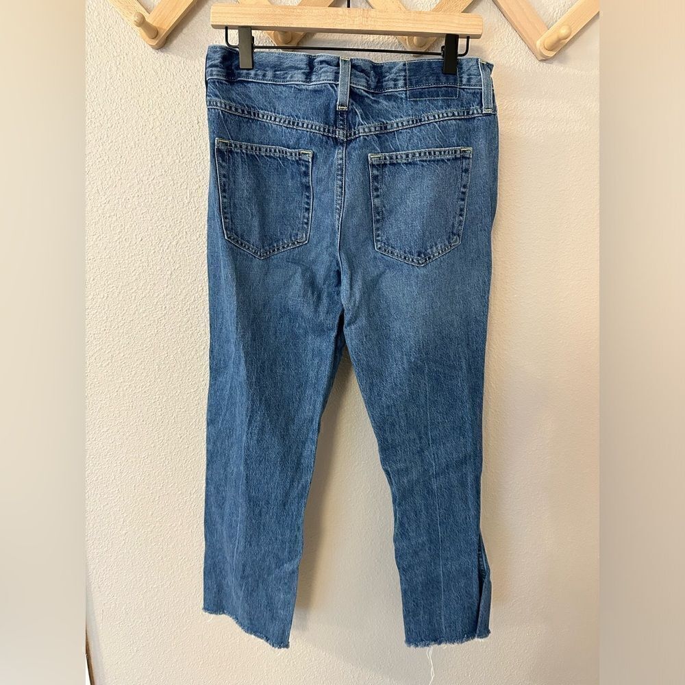 AMO Women's Harriet Mid Rise Straight Leg cotton Jeans Sz 28 - Picture 8 of 8